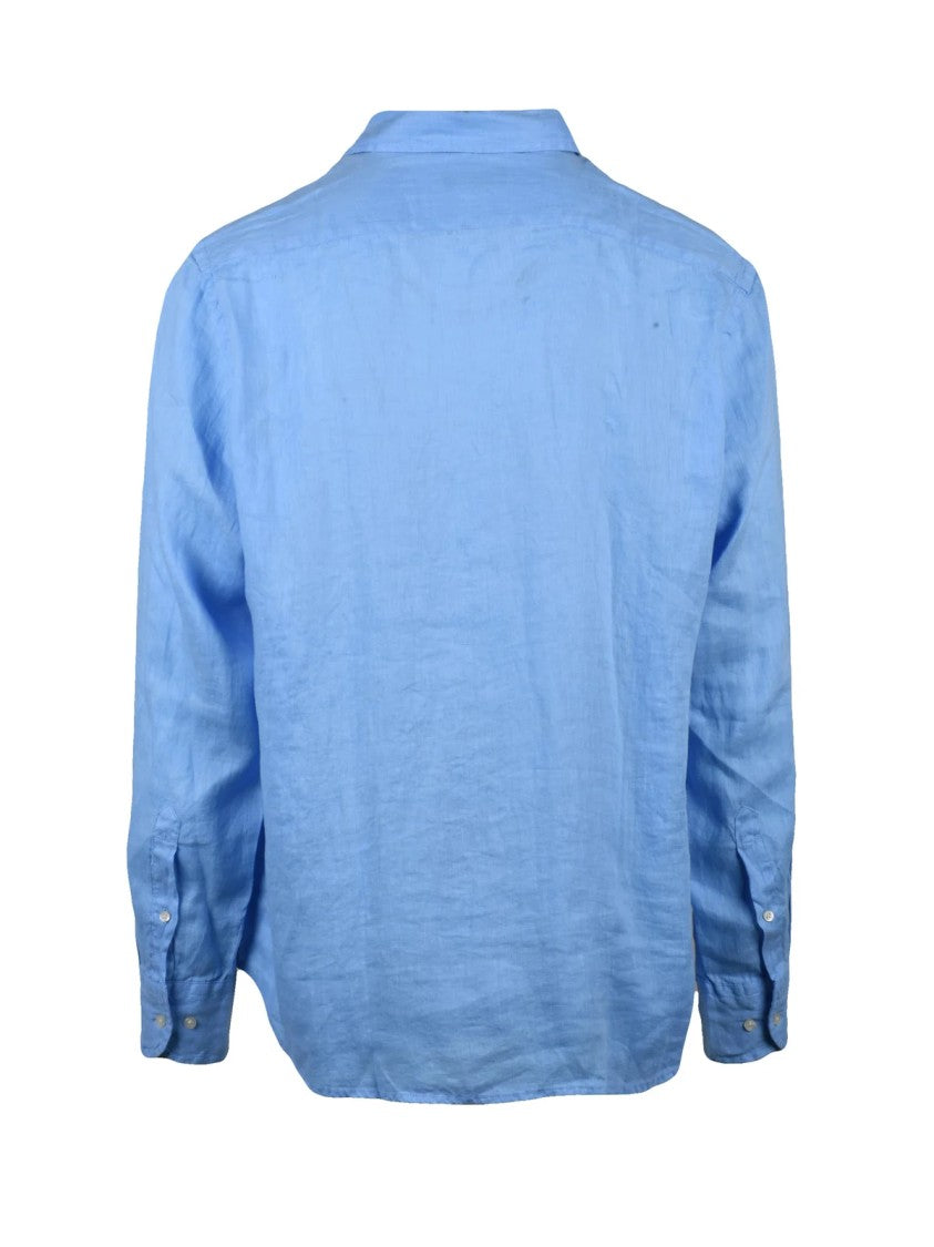 La Martina Light Blue Linen Shirt