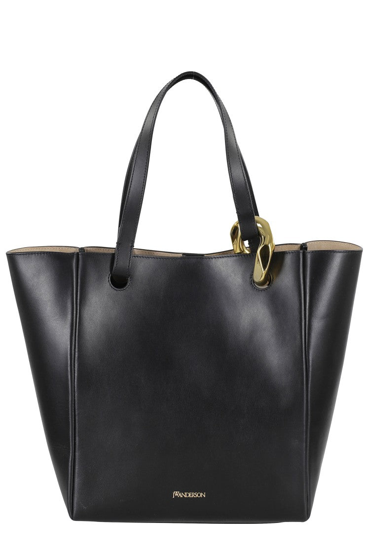 J. W. Anderson Structured Black Leather Corner Tote
