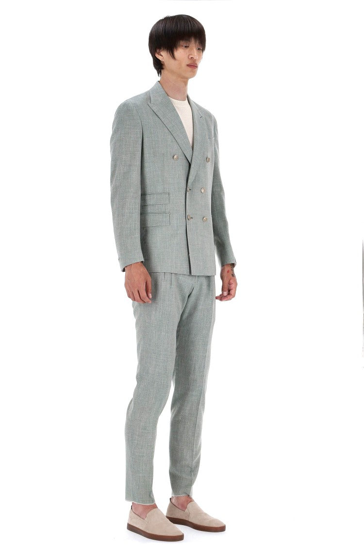Eleventy Loro Piana Summertime Linen-Wool-Silk Dress