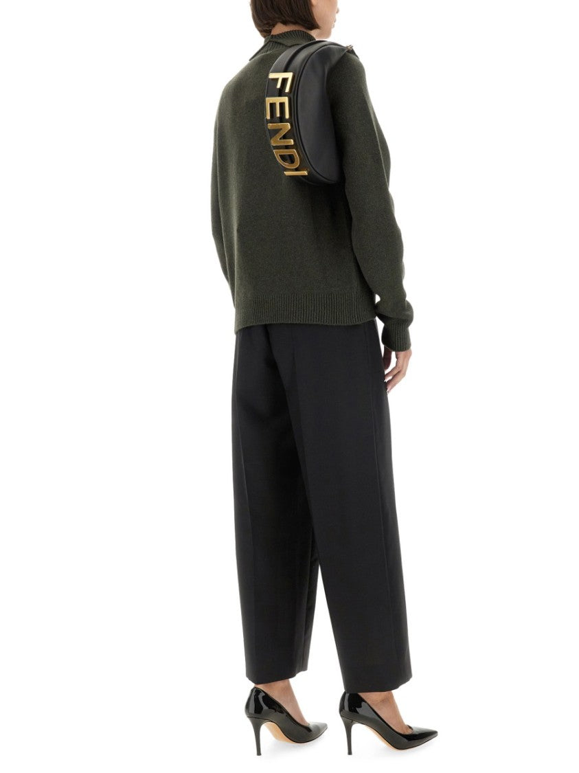 Fendi Cashmere Pullover With High Neck