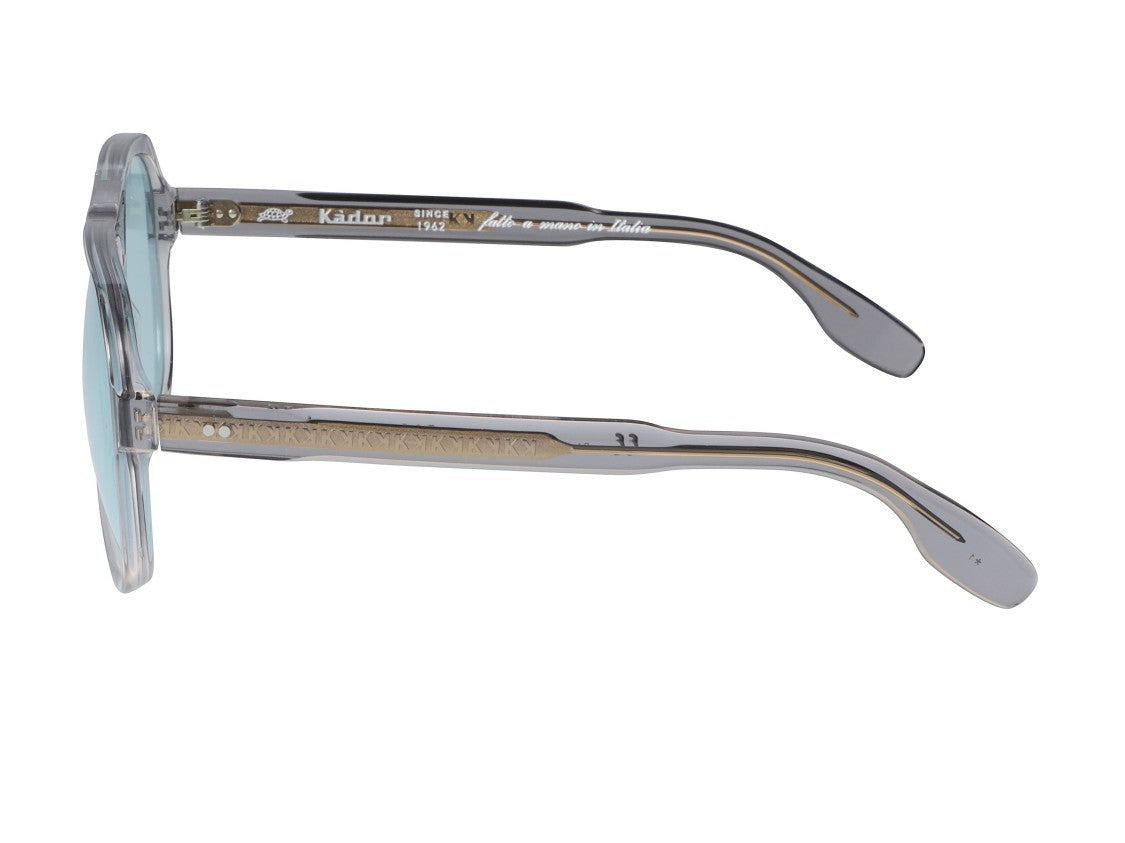 Kador Grey Big Pilot Translucent Aviator Sunglasses