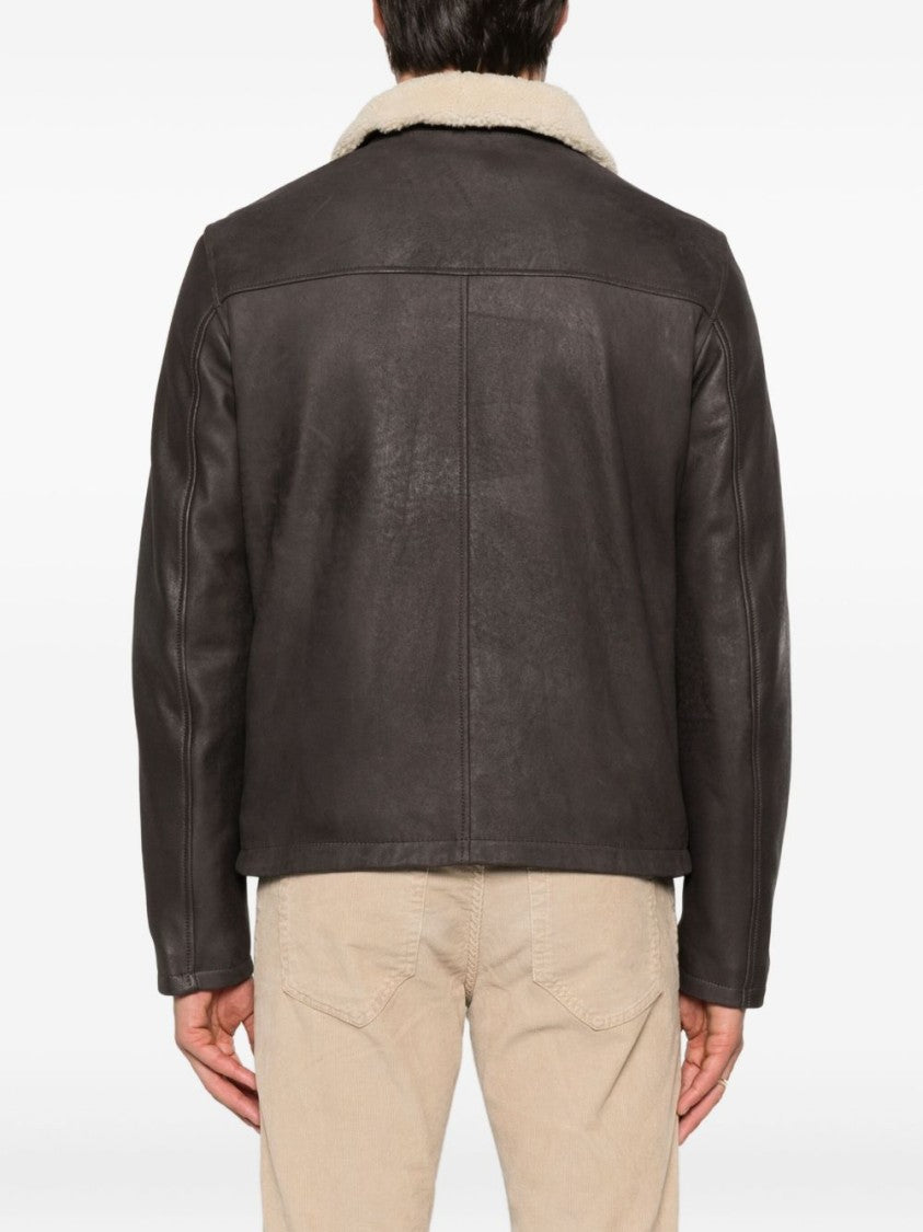 Barba Rich Brown Sheepskin Jacket