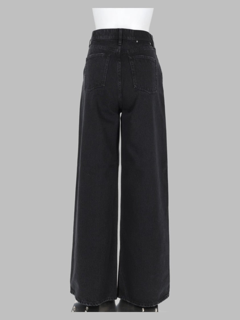 Golden Goose Wide-Leg Cotton Trousers With High Waist And Minimalist Design