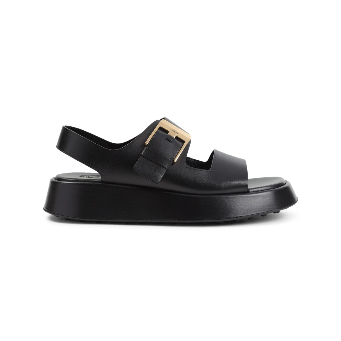 Tod's Black Calf Leather Sandals