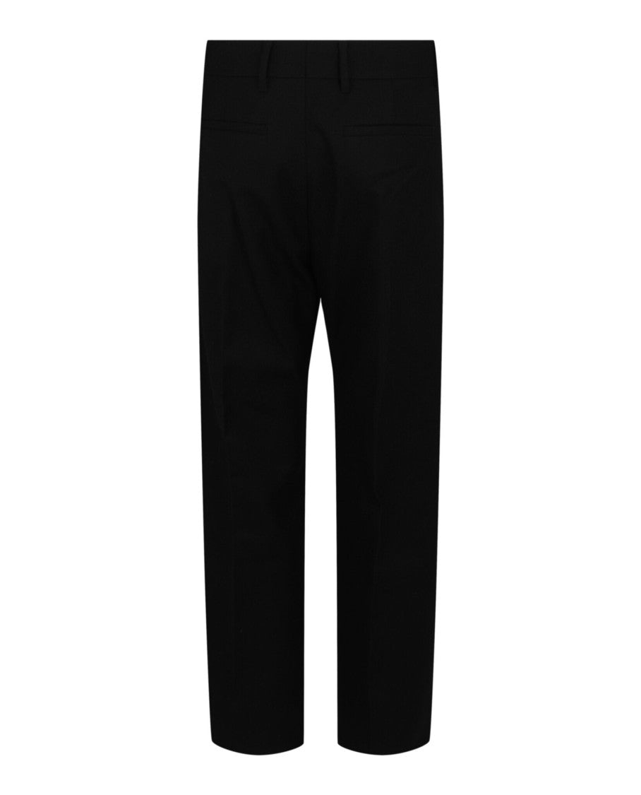 Givenchy Straight Fit Pants With Metal Clip Closure