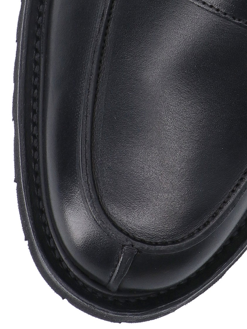 Tricker's James Black Leather Loafers
