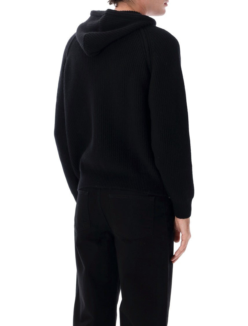 Dunst Ribbed Hooded Knit Cardigan