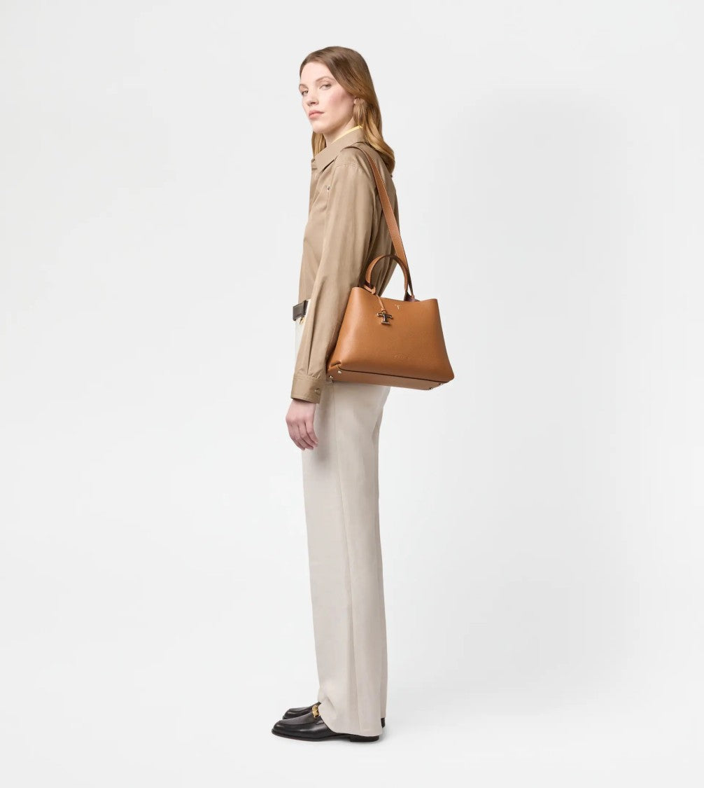 Tod's Dark Kenia Apa Top Handle Small Bag