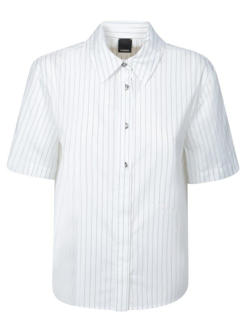 Pinko Vertical Striped Relaxed Fit Shirt