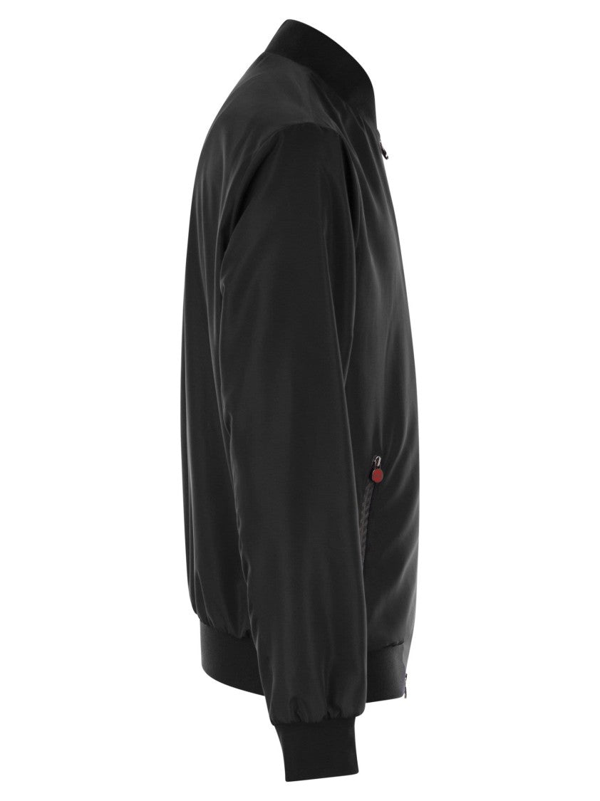 Kiton Sea - Bomber Jacket In Technical Fabric