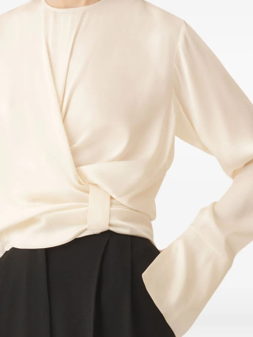 Fabiana Filippi Wrap-Tie Silk Blouse