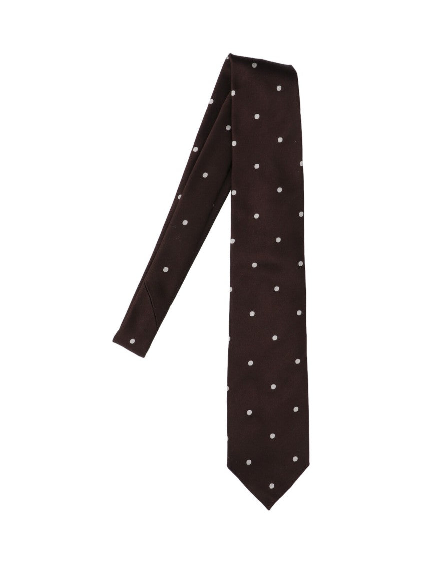Tom Ford Brown Polka Dot Tie