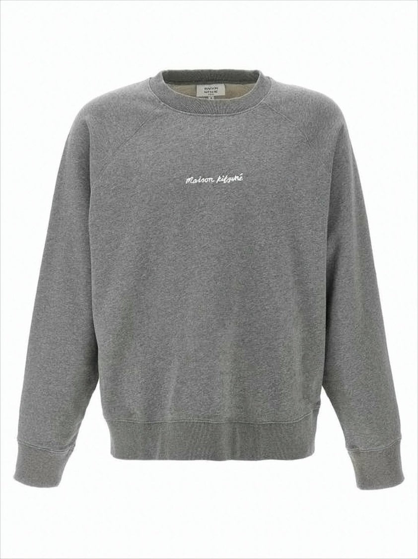 Maison Kitsuné Relaxed Fit Long-Sleeve Sweatshirt With Ribbed Details