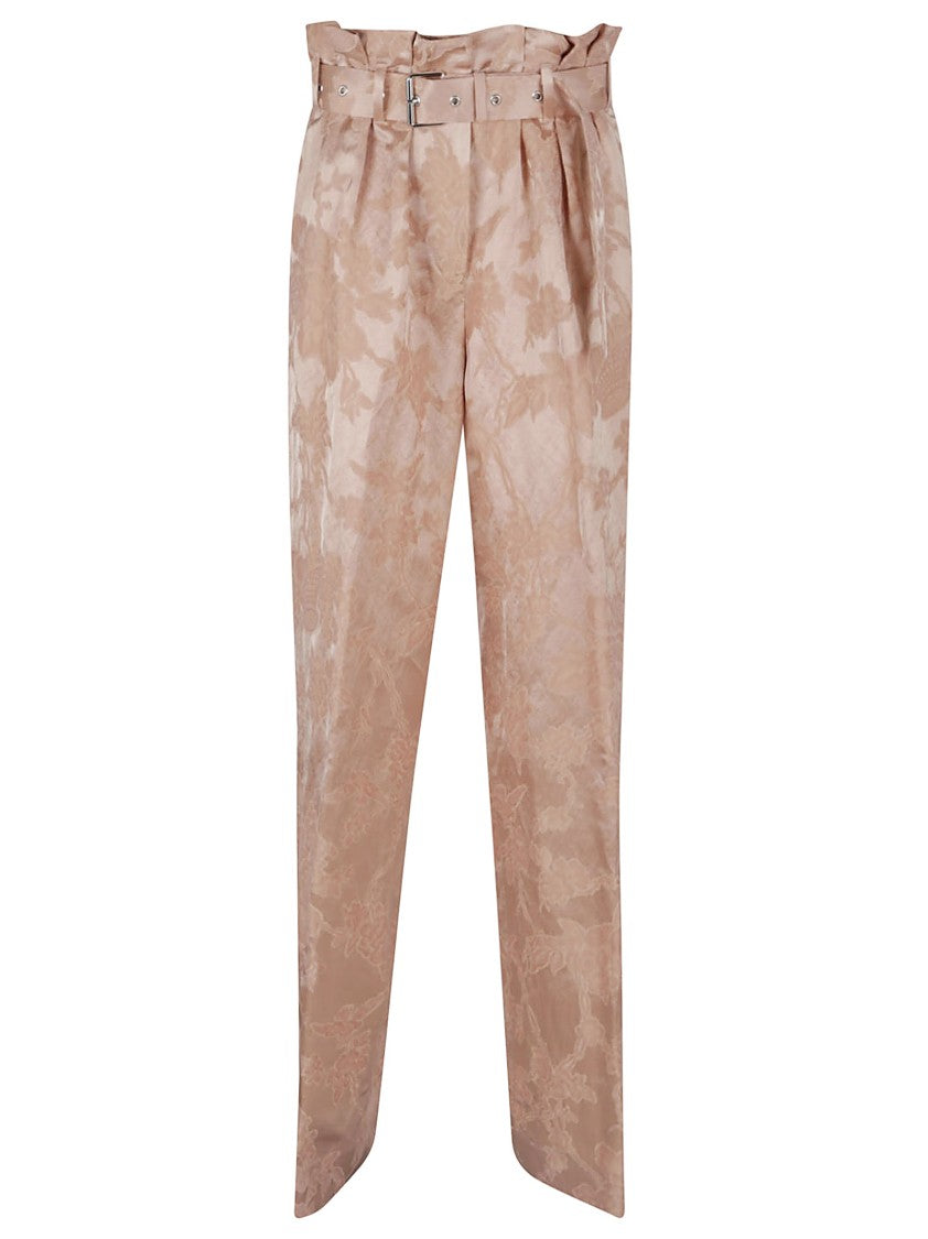 Dries Van Noten Peaches Linen Blend Trousers