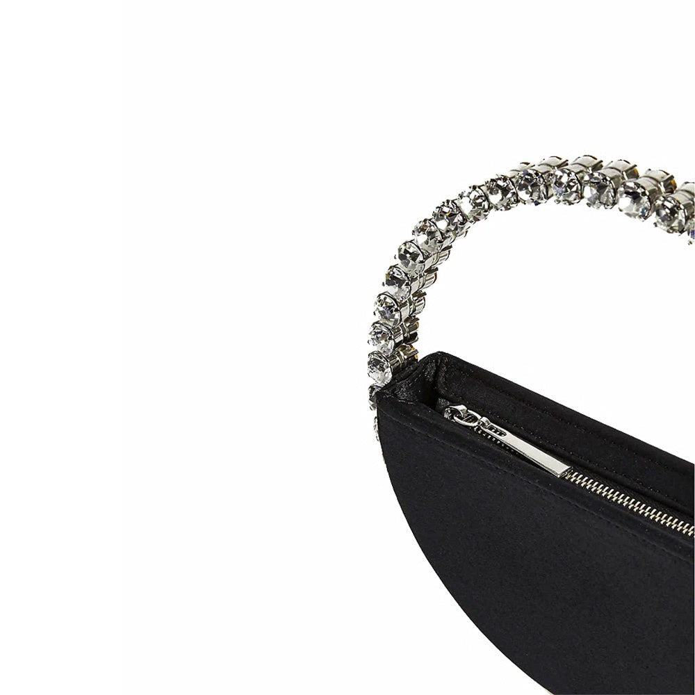 Lalingi Black Satin Eternity Clutch