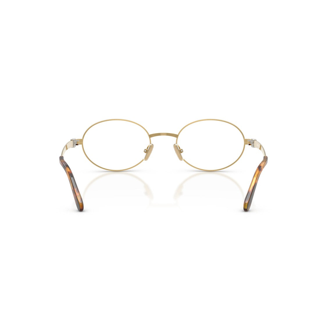 Miu Miu 0Mu 50Zv Polished Gold Oval Eyeglasses