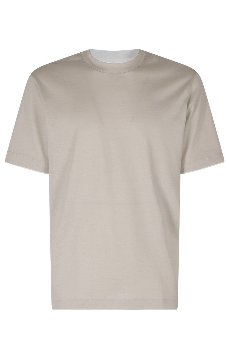 Eleventy Mm Trimmed Crewneck Cotton T-Shirt