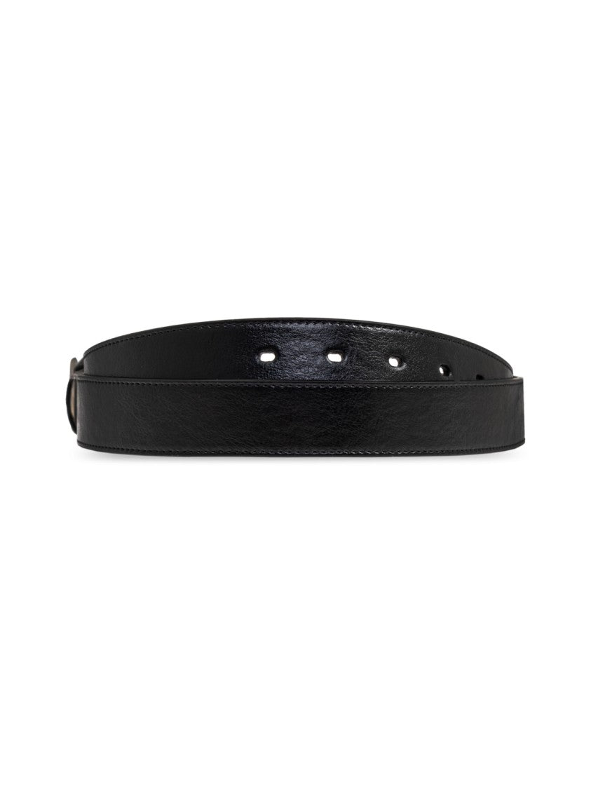 Fendi Ff Monogram Buckle Leather Belt