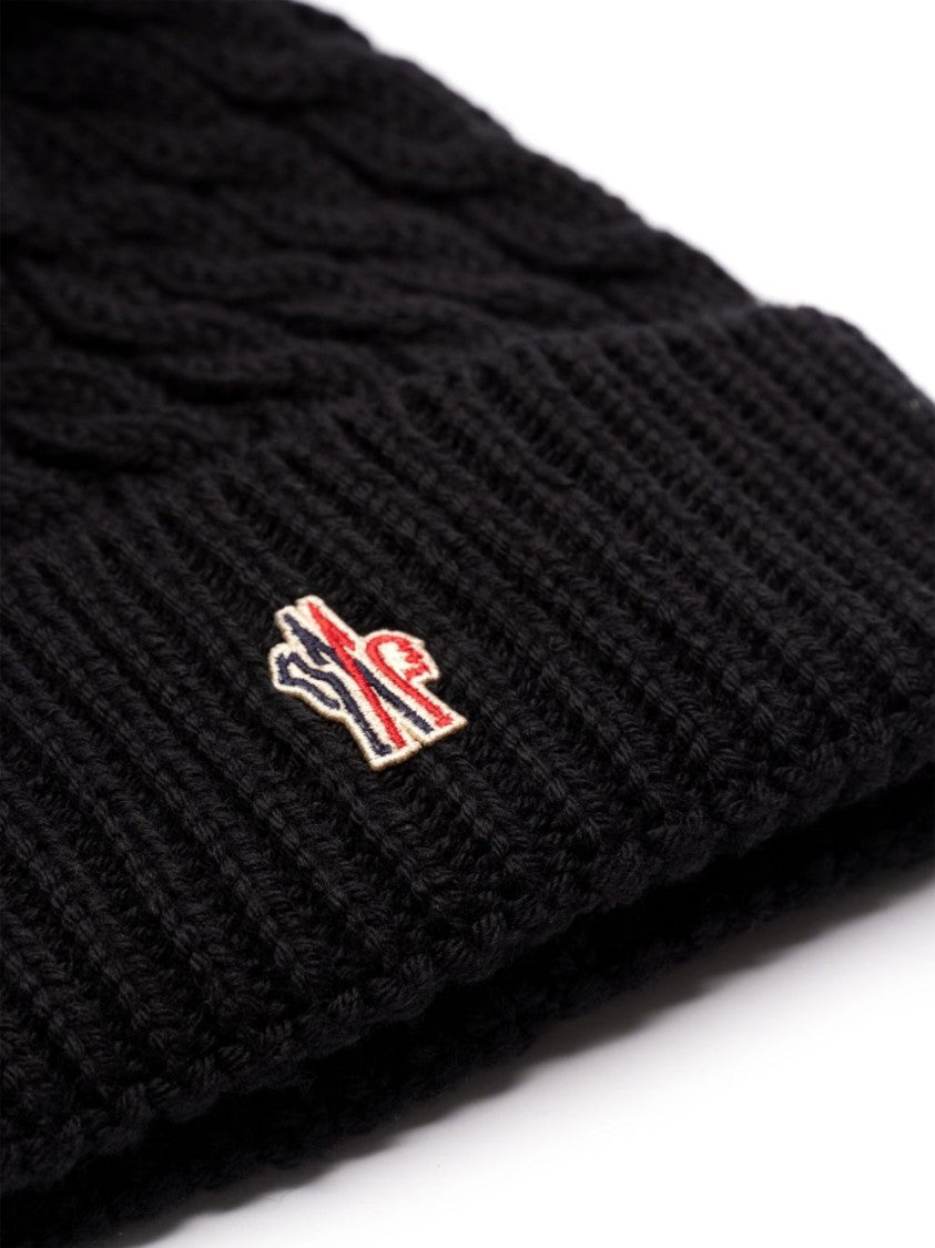 Moncler Grenoble Ribbed Knit Beanie Hat