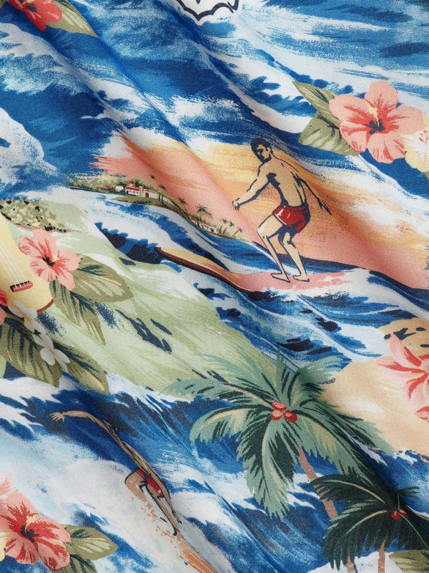 Polo Ralph Lauren Tropical Print Short-Sleeve Shirt With Classic Collar