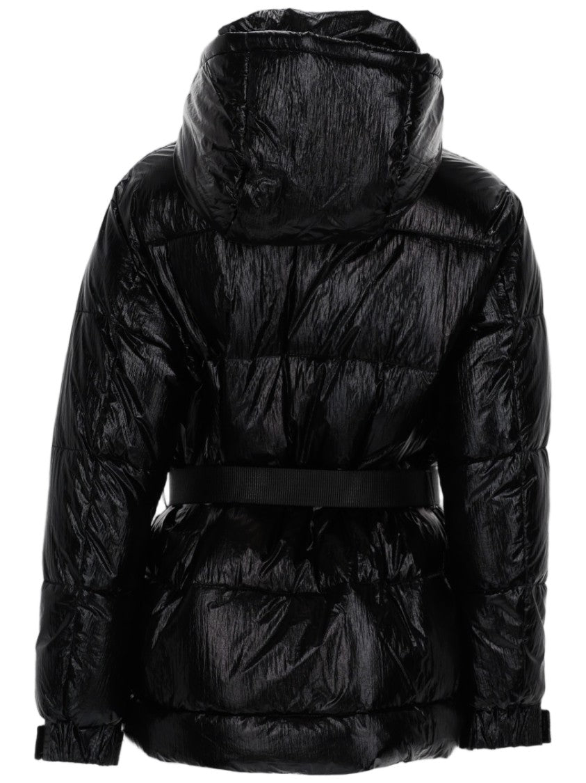 Canadian Classics Puffer Jacket With High Collar And Wide Belt