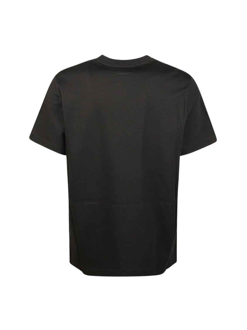 Moncler Ss Black Short-Sleeve Cotton T-Shirt