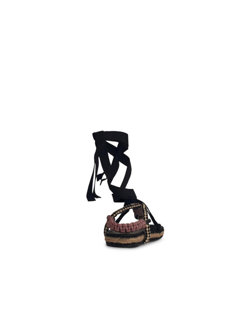 Isabel Marant Étoile Gypsa' Black Cotton Blend Sandals