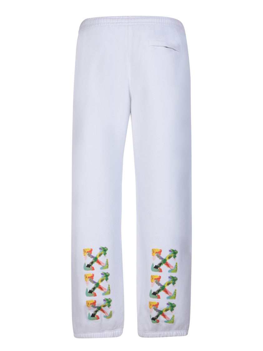 Off-White White Cotton Sweatpants