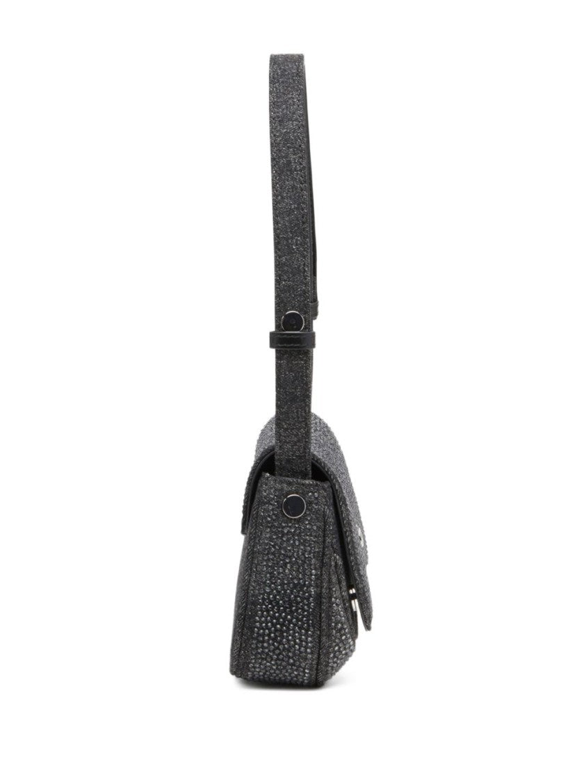 Diesel Grey Foldover Top Bag