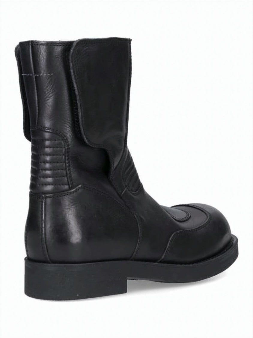 Mm6 By Maison Margiela Mid-Calf Smooth Calf Leather Boots