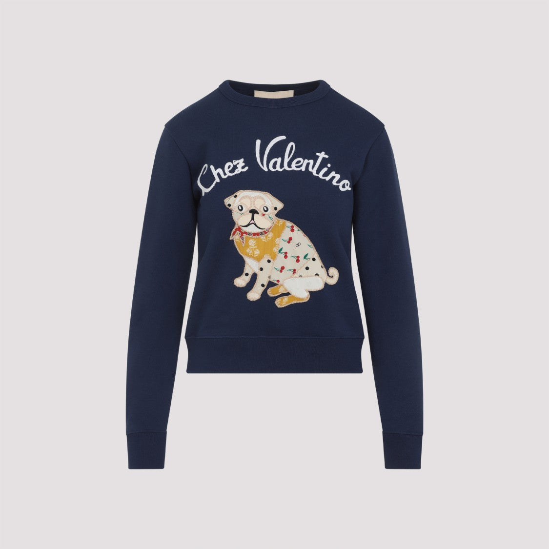 Valentino Dog Graphic Cotton Sweatshirt