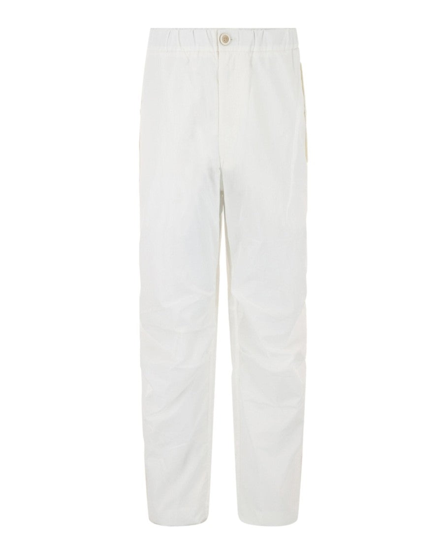 Ferragamo Mid-Rise Straight Leg Pants With Flap Pockets
