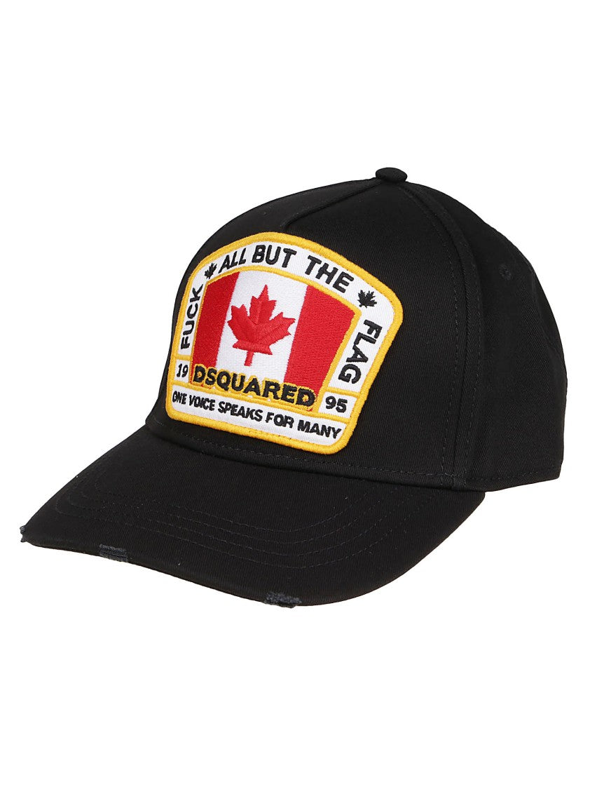 Dsquared2 Logo Cotton Baseball Cap