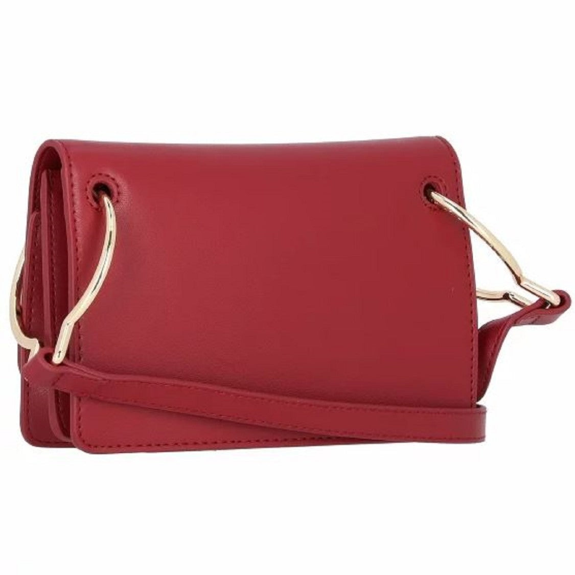 Tommy Hilfiger Compact Red Shoulder Bag Monogram Gold