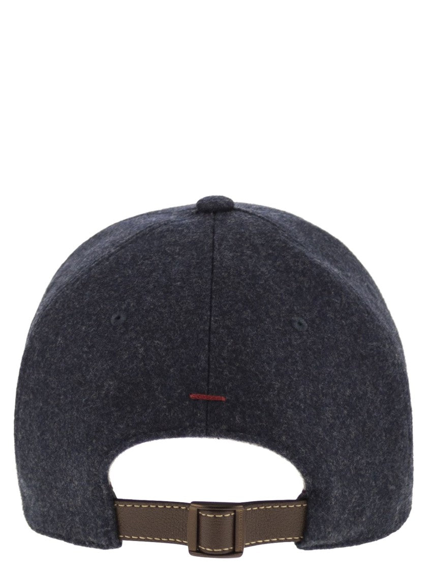 Brunello Cucinelli Virgin Wool Flannel Baseball Cap