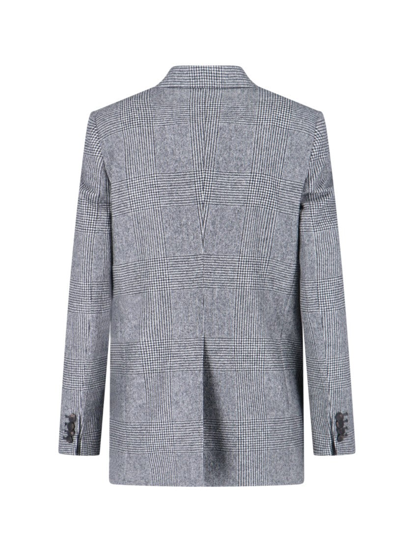 Tagliatore Houndstooth Tailored Double-Breasted Blazer And Wide-Leg Trousers