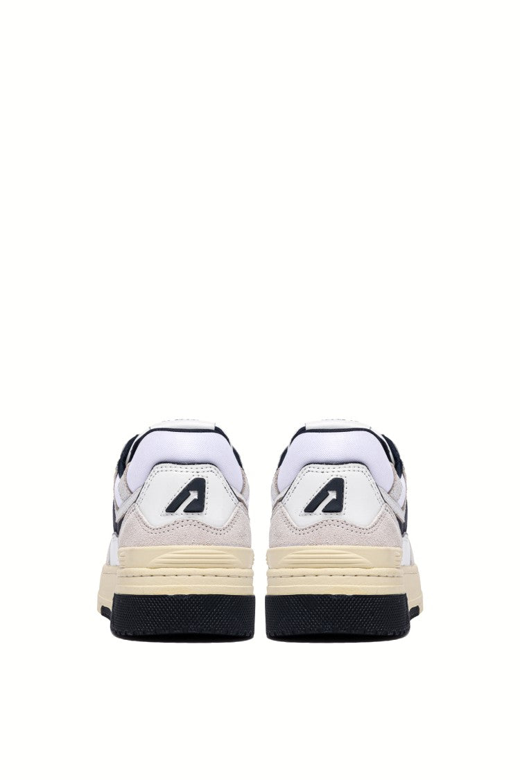 Autry Low-Top Sneakers With Textured Panels And Blue Accents