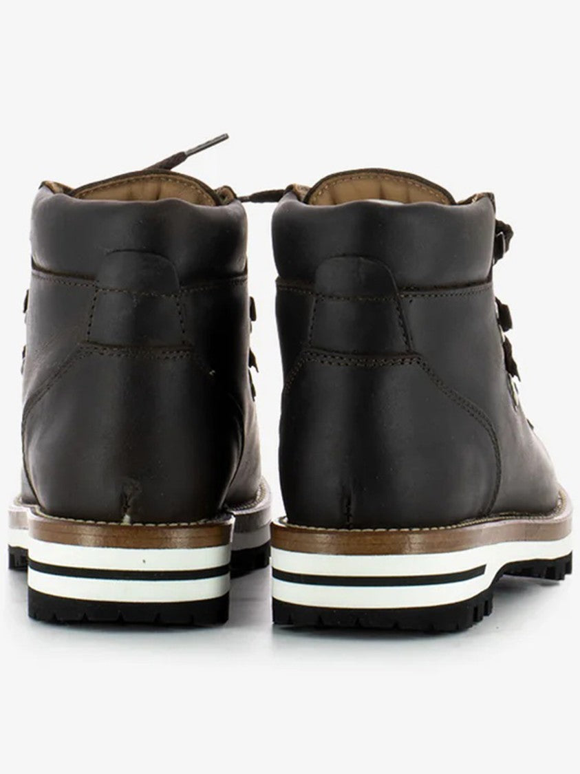 Monpiz Dark Cortina Leather Ski Snow Boots