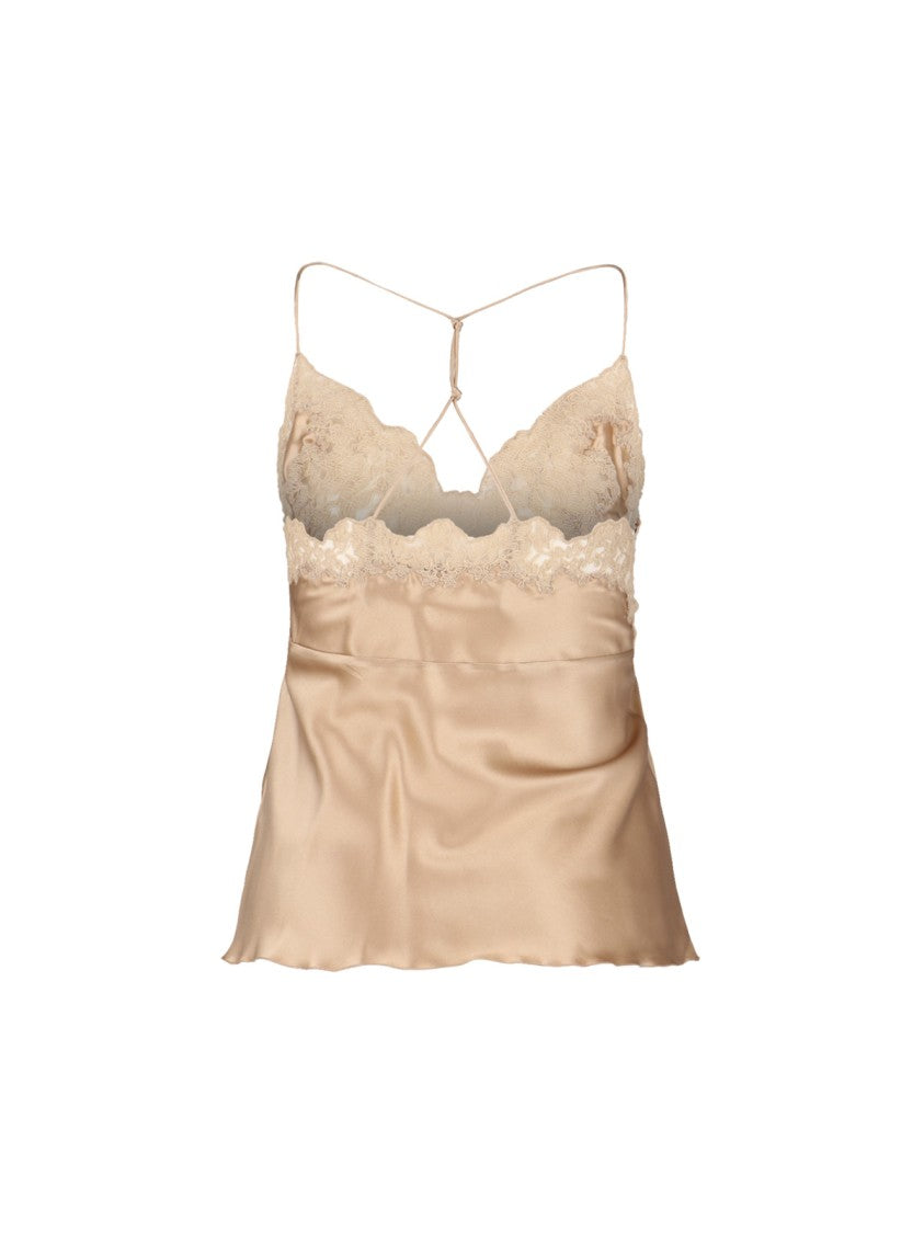 Ermanno Scervino Silk Top – Ivory