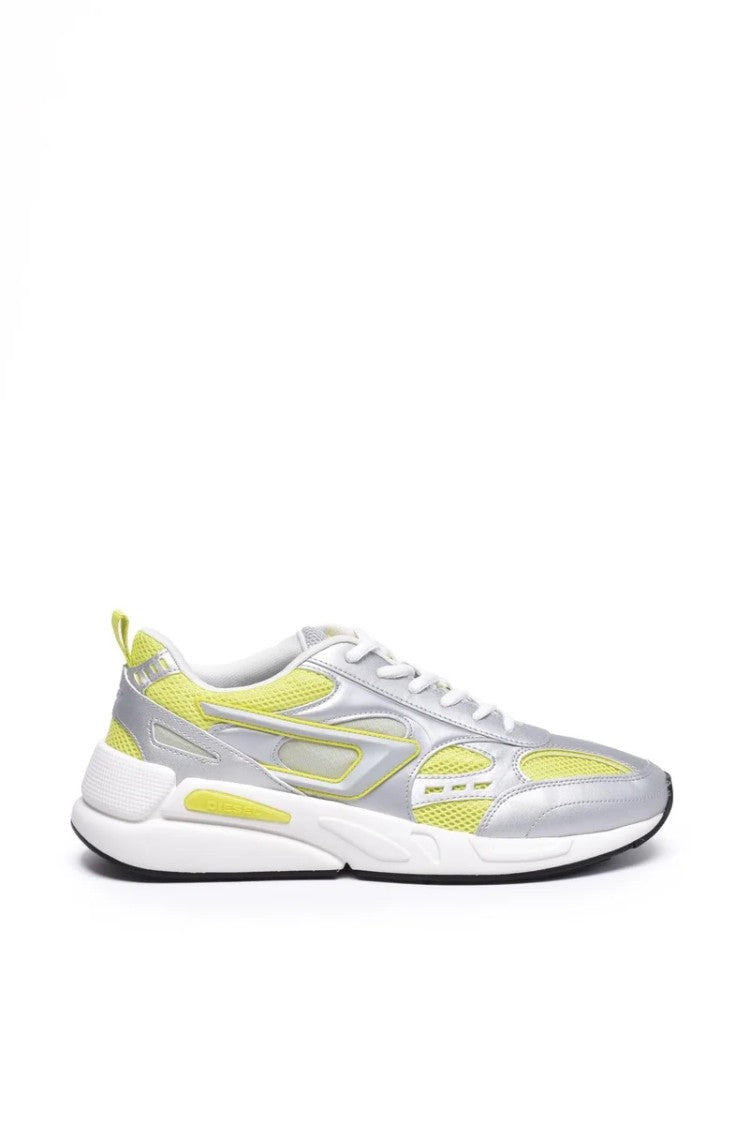 Diesel Grey/Yellow Other Fibers Rubber Men's Sneakers