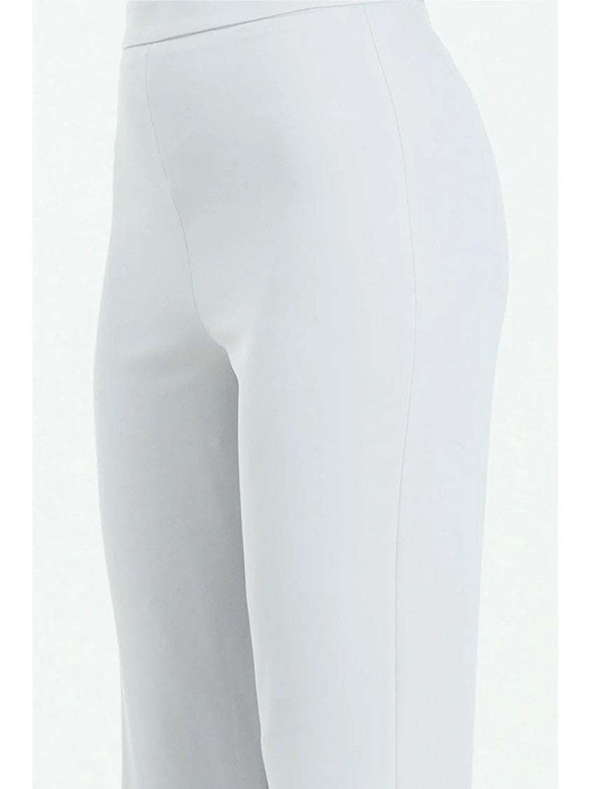 Alma Sanchez High-Waisted Wide-Leg Trousers With Stretch Fabric