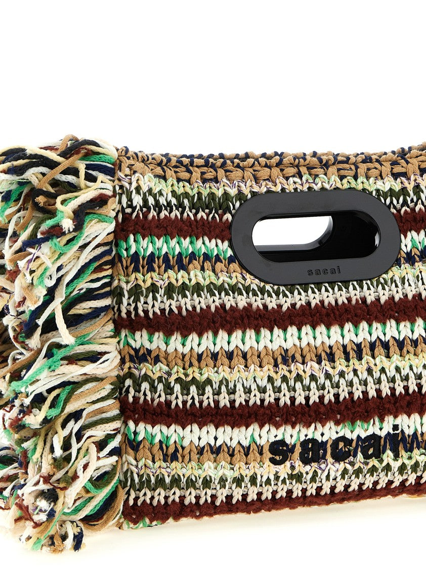Sacai Small Fringe Shopping Bag