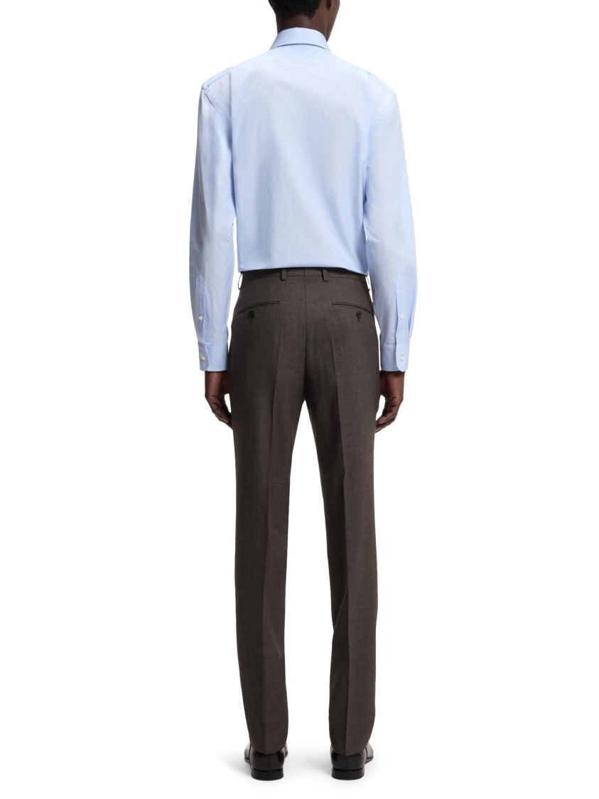 Boss Tailored Formal Trousers With Subtle Crease