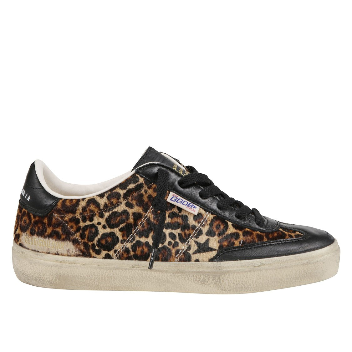 Golden Goose Leather Sneakers With Croc-Effect Detail