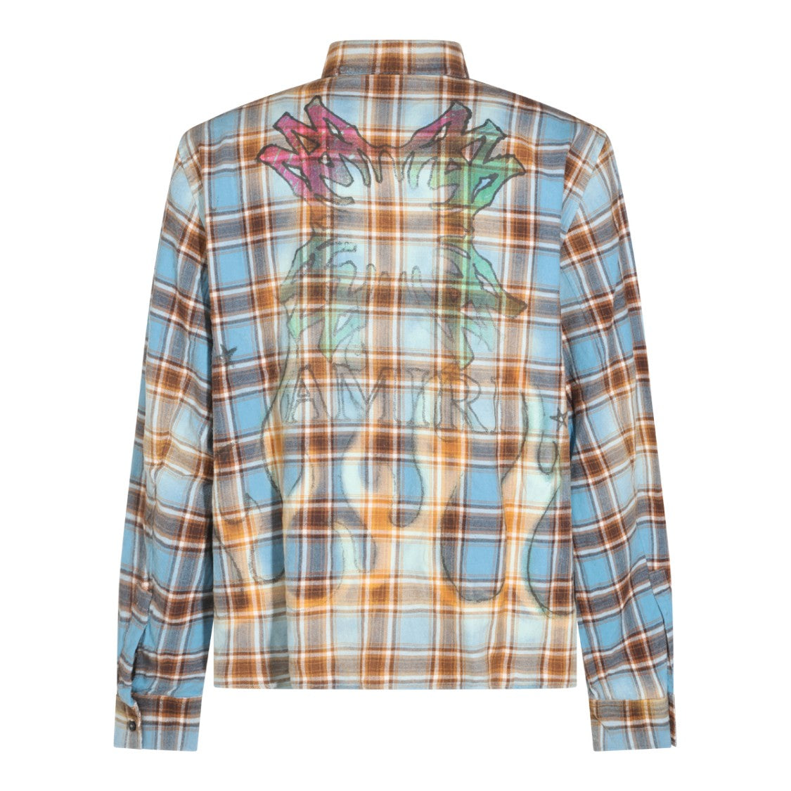 Amiri Classic Plaid Graphic Print Casual Shirt
