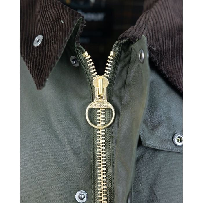 Barbour Waxed Cotton Casual Jacket With Velvet Collar