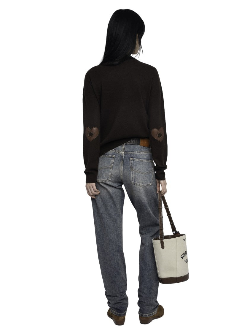 Zadig & Voltaire Cici Lc Patch Heart Sweater