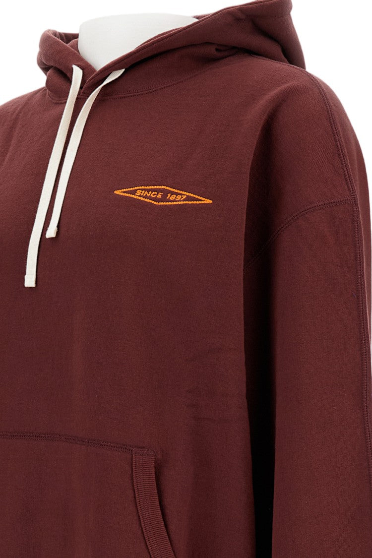 Junya Watanabe Oversized Hooded Sweatshirt With Double-Sided Design And Embroidered Accents