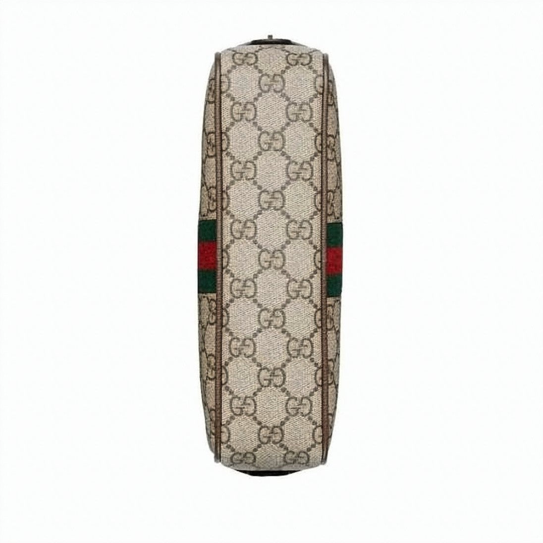 Gucci Rectangular Gg Supreme Canvas Cosmetic Case With Leather Trim
