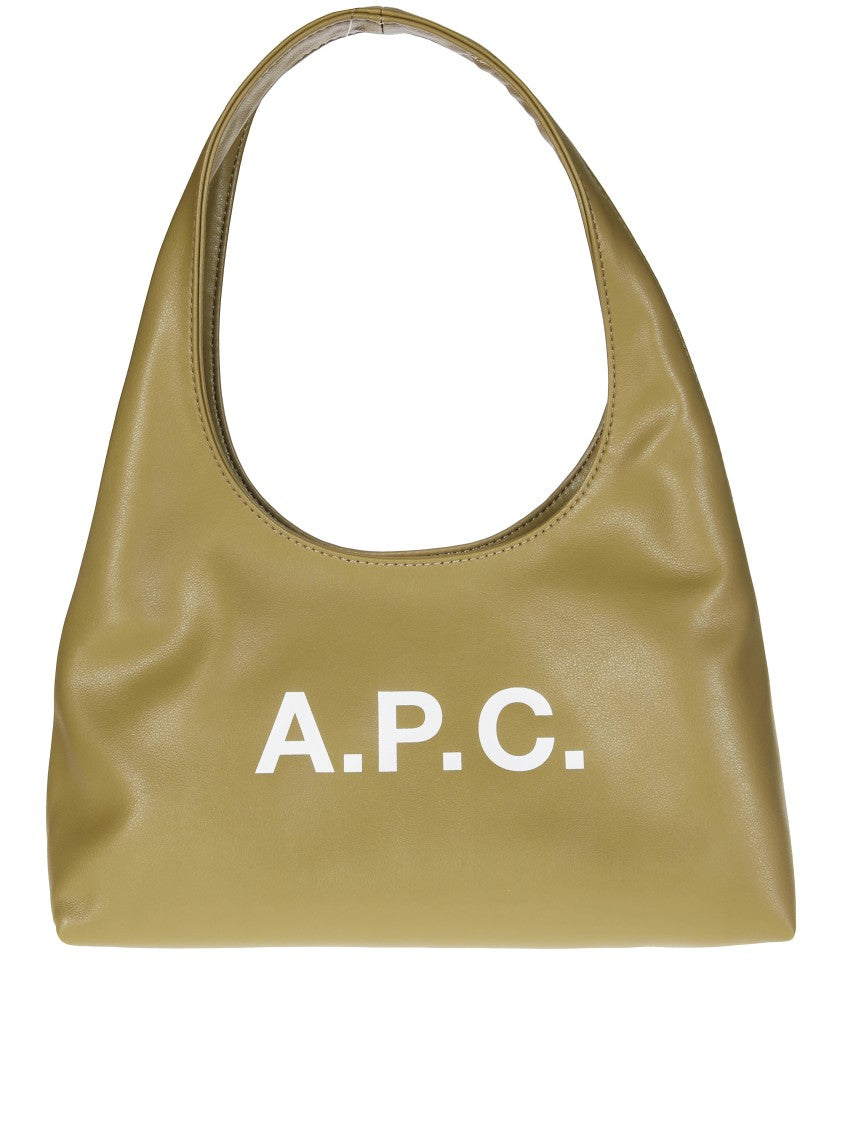 A.P.C. Smooth Structured Shoulder Bag With Bold Logo